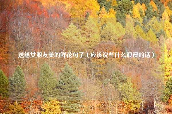 送给女朋友美的鲜花句子(应该说些什么浪漫的话)