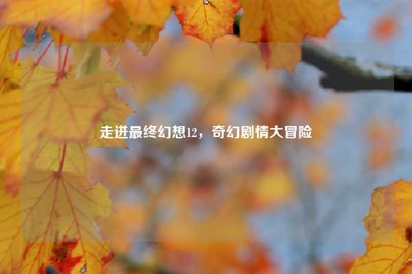 走进最终幻想12，奇幻剧情大冒险