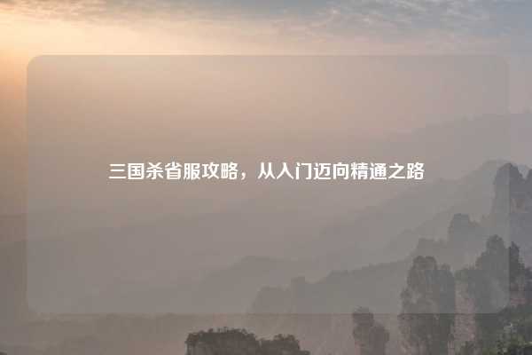 三国杀省服攻略,从入门迈向精通之路