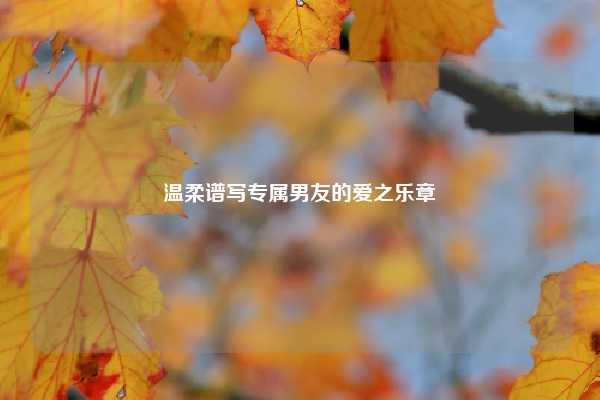温柔谱写专属男友的爱之乐章