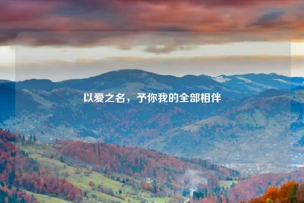以爱之名，予你我的全部相伴