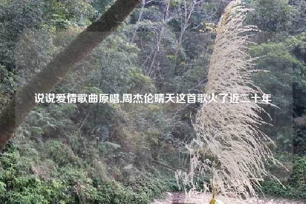 说说爱情歌曲原唱,周杰伦晴天这首歌火了近二十年