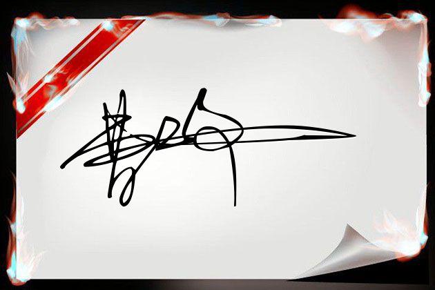 输入名字自制签名连笔(朱建刚连笔签名的正确写法)